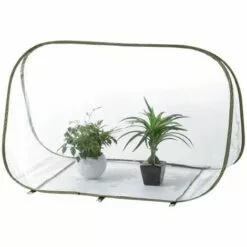 ILOVEMILAN 90*52*62cm Pliable Portable Mini Serre De Jardinage à La Maison Fleurs Et Plantes Succulentes Couverture Chaude Triangle Serre Résistante Aux Intempéries