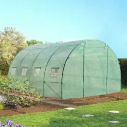 IDMARKET Serre Tunnel De Jardin 12 M² Verte Gamme Maraîchère ZEBRA 4x3M - Vert -Serre de jardin Boutique 3610533 3