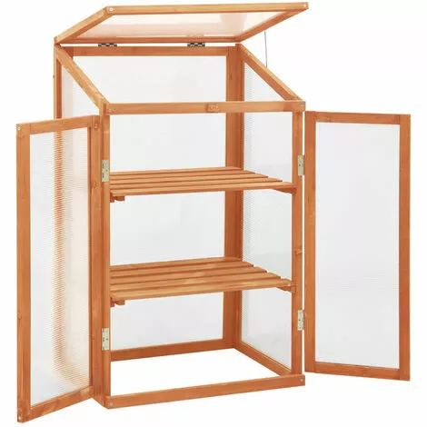 ASUPERMALL Serre 60x45x100 Cm Bois De Sapin 4 ASUPERMALL Serre 60x45x100 Cm Bois De Sapin – Image 4