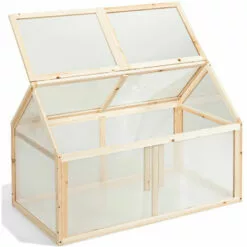 HELLOSHOP26 Mini Serre De Jardin 100x53x71cm Vitrages Transparents En Polycarbonate Plateau Supérieur Amovible - Transparent