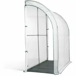 IDMARKET Serre D'hivernage Murale Adossée 100 X 200 CM -Serre de jardin Boutique 37540771 4