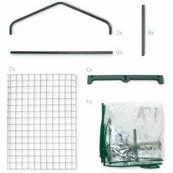 Relaxdays Serre De Jardin Balcon Terrasse Transportable Mobile 2-3 Ou 4 Étagères Portes, Transparent -Serre de jardin Boutique 40010043 5