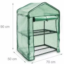 Relaxdays Serre De Jardin 60 X 46 Cm 2 étages Étagère Avec Bâche Amovible Balcon Terrasse Tente 8 Relaxdays Serre De Jardin 60 X 46 Cm 2 étages Étagère Avec Bâche Amovible Balcon Terrasse Tente -Serre de jardin Boutique 40010053 4