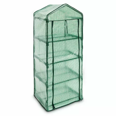 Relaxdays Serre De Jardin 60 X 46 Cm 4 étages Étagère Avec Bâche Amovible Balcon Terrasse Tente 3 Relaxdays Serre De Jardin 60 X 46 Cm 4 étages Étagère Avec Bâche Amovible Balcon Terrasse Tente – Image 3