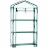 Serre De Jardin PVC/Acero Gardiun Leaf I 3 Étagères 69x49x130 Cm Vert Fermeture Glissière
