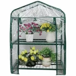 GUAZHUNIFR Housse De Rechange En PVC Transparent Pour Serre De Jardin - Pour Mini Plantes - Portable - Solide Et Robuste - Étanche - Anti-tempête - Pour Jardin