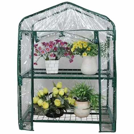 GUAZHUNIFR Housse De Rechange En PVC Transparent Pour Serre De Jardin - Pour Mini Plantes - Portable - Solide Et Robuste - Étanche - Anti-tempête - Pour Jardin 1 GUAZHUNIFR Housse De Rechange En PVC Transparent Pour Serre De Jardin - Pour Mini Plantes - Portable - Solide Et Robuste - Étanche - Anti-tempête - Pour Jardin