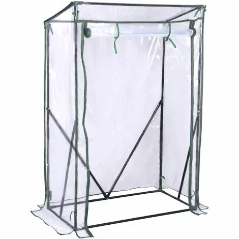 WOLTU Serre De Balcon/Jardin/Terrasse En PVC. Serre à Tomate Avec Porte. Cadre En Acier.Transparent. 100x50x150/136 Cm 1 WOLTU Serre De Balcon/Jardin/Terrasse En PVC. Serre à Tomate Avec Porte. Cadre En Acier.Transparent. 100x50x150/136 Cm