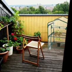 Relaxdays Serre De Balcon, Métal Et Plastique, H X L X P : 95 X 69 X 49 Cm, Taille Compacte, Verte/transparente -Serre de jardin Boutique 42666115 4