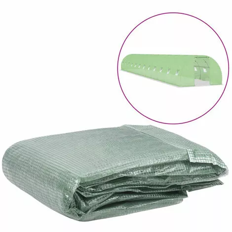 ASUPERMALL Couverture De Remplacement De Serre (54 M²) 300x1800x200cm Vert 1 ASUPERMALL Couverture De Remplacement De Serre (54 M²) 300x1800x200cm Vert