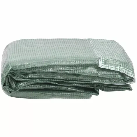 ASUPERMALL Couverture De Remplacement De Serre (36 M²) 300x1200x200cm Vert 3 ASUPERMALL Couverture De Remplacement De Serre (36 M²) 300x1200x200cm Vert – Image 3