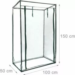 Relaxdays Serre De Jardin à Tomates TOMMY Tente Pour Plantes Protection Des Légumes Toit 150 X 100 X 50 Cm, PVC 8 Relaxdays Serre De Jardin à Tomates TOMMY Tente Pour Plantes Protection Des Légumes Toit 150 X 100 X 50 Cm, PVC -Serre de jardin Boutique 43635589 4