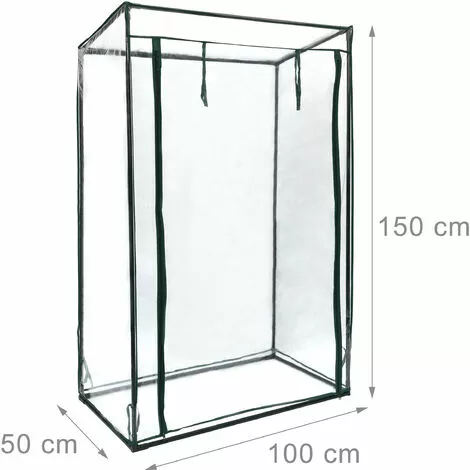 Relaxdays Serre De Jardin à Tomates TOMMY Tente Pour Plantes Protection Des Légumes Toit 150 X 100 X 50 Cm, PVC 4 Relaxdays Serre De Jardin à Tomates TOMMY Tente Pour Plantes Protection Des Légumes Toit 150 X 100 X 50 Cm, PVC – Image 4