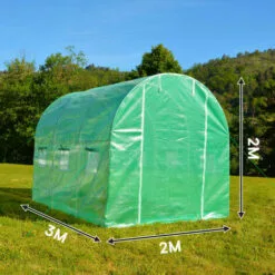OXEO Serre De Jardin Tunnel 6m²- Bâche Armée Renforcé 3 X 2 X 2m - Structure Acier -Serre de jardin Boutique 47608208 3