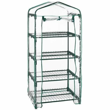 Relaxdays Serre De Balcon, Métal Et Plastique, H X L X P : 161 X 69 X 49 Cm, Taille Compacte, Verte/transparente 1 Relaxdays Serre De Balcon, Métal Et Plastique, H X L X P : 161 X 69 X 49 Cm, Taille Compacte, Verte/transparente