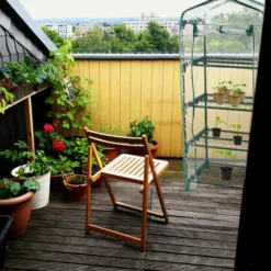 Relaxdays Serre De Balcon, Métal Et Plastique, H X L X P : 161 X 69 X 49 Cm, Taille Compacte, Verte/transparente 8 Relaxdays Serre De Balcon, Métal Et Plastique, H X L X P : 161 X 69 X 49 Cm, Taille Compacte, Verte/transparente -Serre de jardin Boutique 48740948 4