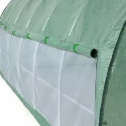 IDMARKET Serre Tunnel De Jardin 18M² Verte Relevable Avec Moustiquaire -Serre de jardin Boutique 48820794 4