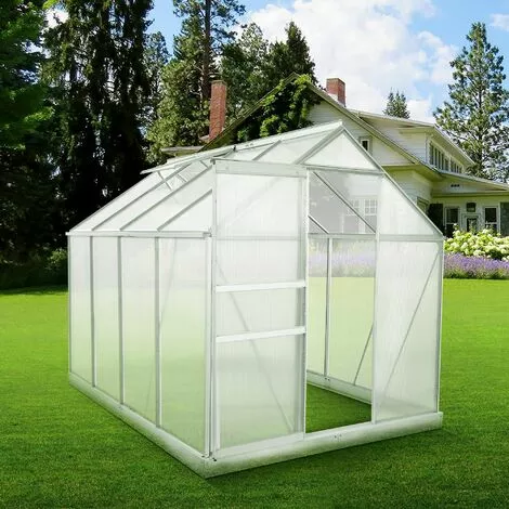 Zelsius Serre En Aluminium Avec Base | 250 X 190 Cm | Panneaux De 6 Mm, 4,75m² 2 Zelsius Serre En Aluminium Avec Base | 250 X 190 Cm | Panneaux De 6 Mm, 4,75m² – Image 2