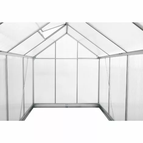 Zelsius Serre En Aluminium Avec Base | 250 X 190 Cm | Panneaux De 6 Mm, 4,75m² 5 Zelsius Serre En Aluminium Avec Base | 250 X 190 Cm | Panneaux De 6 Mm, 4,75m² – Image 5