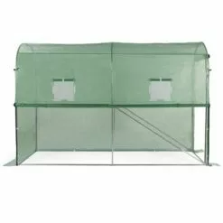 IDMARKET Serre à Tomates Relevable Verte 2 Fenêtres Avec Moustiquaire Et Porte Zippée 8 IDMARKET Serre à Tomates Relevable Verte 2 Fenêtres Avec Moustiquaire Et Porte Zippée -Serre de jardin Boutique 49901817 4