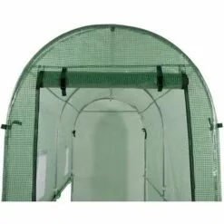 IDMARKET Serre à Tomates Relevable Verte 2 Fenêtres Avec Moustiquaire Et Porte Zippée 9 IDMARKET Serre à Tomates Relevable Verte 2 Fenêtres Avec Moustiquaire Et Porte Zippée -Serre de jardin Boutique 49901817 5