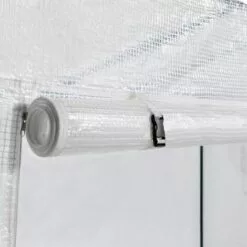 IDMARKET Serre De Jardin Blanche Toutes Saisons Avec Fenêtre Et Porte Zippée -Serre de jardin Boutique 49901819 4