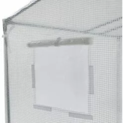 IDMARKET Serre De Jardin Blanche Toutes Saisons Avec Fenêtre Et Porte Zippée -Serre de jardin Boutique 49901819 5