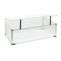 HELLOSHOP26 Mini Serre De Jardin En Aluminium Et Polycarbonate 100 X 60 X40 Cm Ouverture Par Vérin Potager - Vert