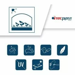 TECPLAST Bâche Pour Serre 6x3 M 200SE - Bâche Plastique Transparente Pour Serre De Jardin - Haute Performance - Made In France - Transparente 7 TECPLAST Bâche Pour Serre 6x3 M 200SE - Bâche Plastique Transparente Pour Serre De Jardin - Haute Performance - Made In France - Transparente -Serre de jardin Boutique 50765325 3
