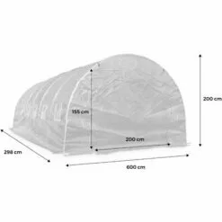 ALICE'S GARDEN Bâche De Remplacement Pour Serre De Jardin Tunnel. Film De Serre 6x3 M 5 ALICE'S GARDEN Bâche De Remplacement Pour Serre De Jardin Tunnel. Film De Serre 6x3 M -Serre de jardin Boutique 50766157 3