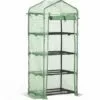 Outsunny Serre De Jardin Balcon étagère Serre 4 Niveaux 0,7L X 0,5l X 1,6H M Acier Galvanisé Bâche Amovible PE Haute Densité Vert - Vert