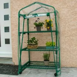 OXEO Serre De Jardin 3 étages Avec Bâche Transparente 69x49x125cm -Serre de jardin Boutique 51264905 3