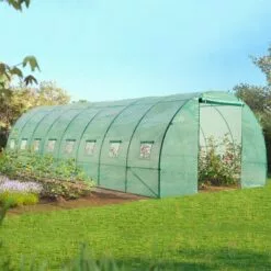 IDMARKET Serre Tunnel De Jardin 24m² Verte Gamme Maraîchère DES ANDES 8x3M - Vert 7 IDMARKET Serre Tunnel De Jardin 24m² Verte Gamme Maraîchère DES ANDES 8x3M - Vert -Serre de jardin Boutique 512932 4