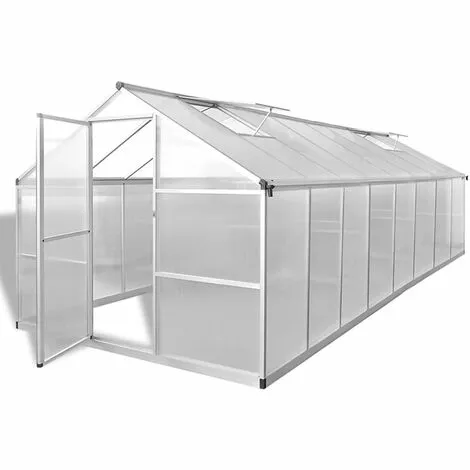 YOUTHUP Serre Aluminium 481x250x195 Cm 23,44 M³ - Transparent 1 YOUTHUP Serre Aluminium 481x250x195 Cm 23,44 M³ - Transparent