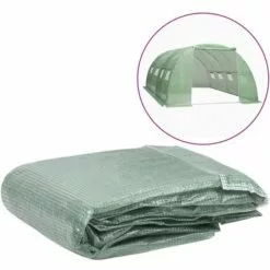 YOUTHUP Couverture De Remplacement De Serre (16 M²) 400x400x200 Cm Vert