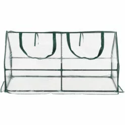 Châssis De Jardin Laubach à 2 Fenêtres En Acier Et PVC 120 X 60 X 60 Cm [en.casa] -Serre de jardin Boutique 51904001 5