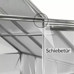 GARDEBRUK Serre De Jardin En Aluminium Avec 2 Fenêtres - 7,6 M³ - Sans Fondation Abri Pour Plantes Légumes -Serre de jardin Boutique 52055230 5