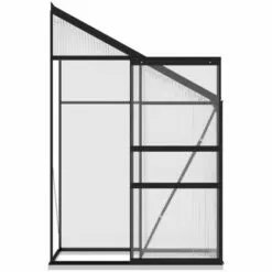 Topdeal Serre Anthracite Aluminium 1,44 M³ FF312048_FR -Serre de jardin Boutique 52099969 5
