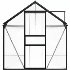 Topdeal Serre Anthracite Aluminium 1,33 M² FF312064_FR -Serre de jardin Boutique 52099978 3