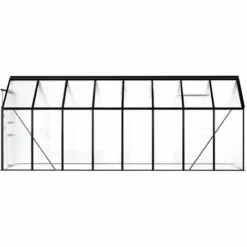 Topdeal Serre Anthracite Aluminium 1,33 M² FF312064_FR -Serre de jardin Boutique 52099978 5