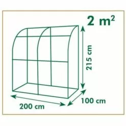 Topdeal Serre Tunnel 200x100x215 Cm FF428494_FR -Serre de jardin Boutique 52101941 4