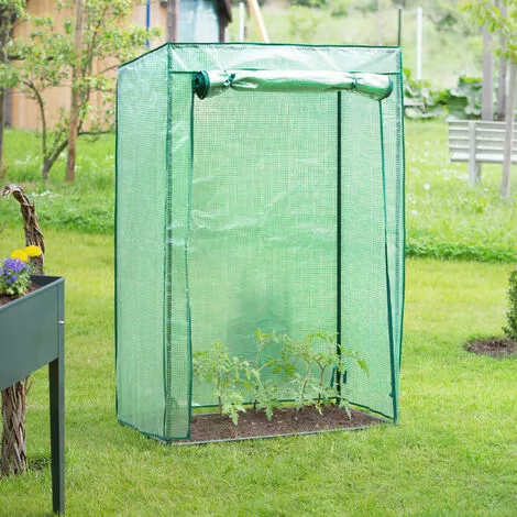 Relaxdays Serre De Jardin Tomate, Balcon, Protection, Bâche, HLP 150x100x50 Cm, Acier, PE, Vert 3 Relaxdays Serre De Jardin Tomate, Balcon, Protection, Bâche, HLP 150x100x50 Cm, Acier, PE, Vert – Image 3