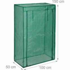 Relaxdays Serre De Jardin Tomate, Balcon, Protection, Bâche, HLP 150x100x50 Cm, Acier, PE, Vert 9 Relaxdays Serre De Jardin Tomate, Balcon, Protection, Bâche, HLP 150x100x50 Cm, Acier, PE, Vert -Serre de jardin Boutique 52199598 5