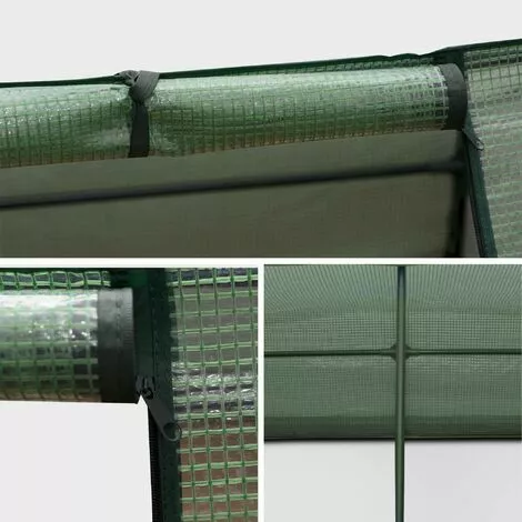 ALICE'S GARDEN Mini Serre De Jardin - Ciboulette - 2.5m². Serre Châssis En Polyéthylène - Vert 3 ALICE'S GARDEN Mini Serre De Jardin - Ciboulette - 2.5m². Serre Châssis En Polyéthylène - Vert – Image 3