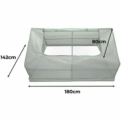 ALICE'S GARDEN Mini Serre De Jardin - Ciboulette - 2.5m². Serre Châssis En Polyéthylène - Vert 5 ALICE'S GARDEN Mini Serre De Jardin - Ciboulette - 2.5m². Serre Châssis En Polyéthylène - Vert – Image 5