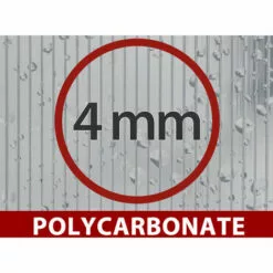 DANCOVER Extension De Serre En Polycarbonate, TITAN Arch+ 320, 6m², 3x2m, Argent - Argenté -Serre de jardin Boutique 52664391 3