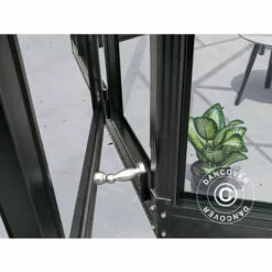 DANCOVER Kiosque De Jardin En Verre Hexagonale 7,2m², 3,04x2,63x2,73m Avec Socle, Noir - Noir -Serre de jardin Boutique 52664424 3