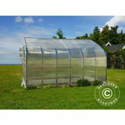 DANCOVER Serre En Polycarbonate TITAN Dome 320, 10m², 2,5x4m, Argent - Argenté -Serre de jardin Boutique 52664557 3