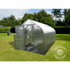 DANCOVER Serre En Polycarbonate TITAN Dome 320, 10m², 2,5x4m, Argent - Argenté -Serre de jardin Boutique 52664557 5