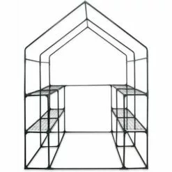 ALICE'S GARDEN Serre De Jardin Basilic 2m² Avec 8 étagères En Polyéthylène - Vert -Serre de jardin Boutique 52666037 4